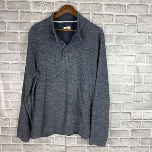 Men's Grey Knit Pullover Sweater - Classic Long Sleeve